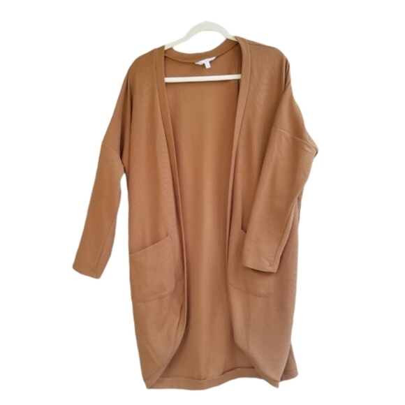 Ivoire Sweaters - IVOIRE Cardigan Pumkin Rust Orange Autumn Style | Long Length with POCKETS